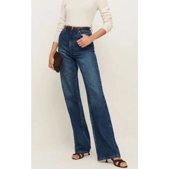Reformation Wilder High Rise Wide Leg Jeans Women's Sz. 23 (US 00) - Picture 1 of 9